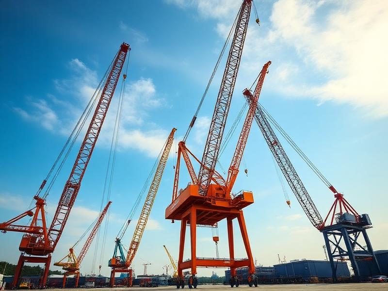 Tunga lyft med industrikran